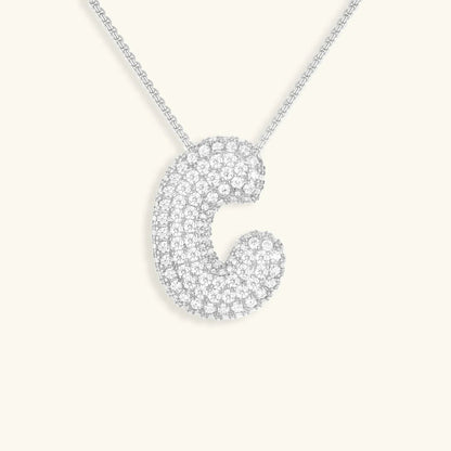 [Royal&Vicky] Bubble-Initialen-Diamantkette