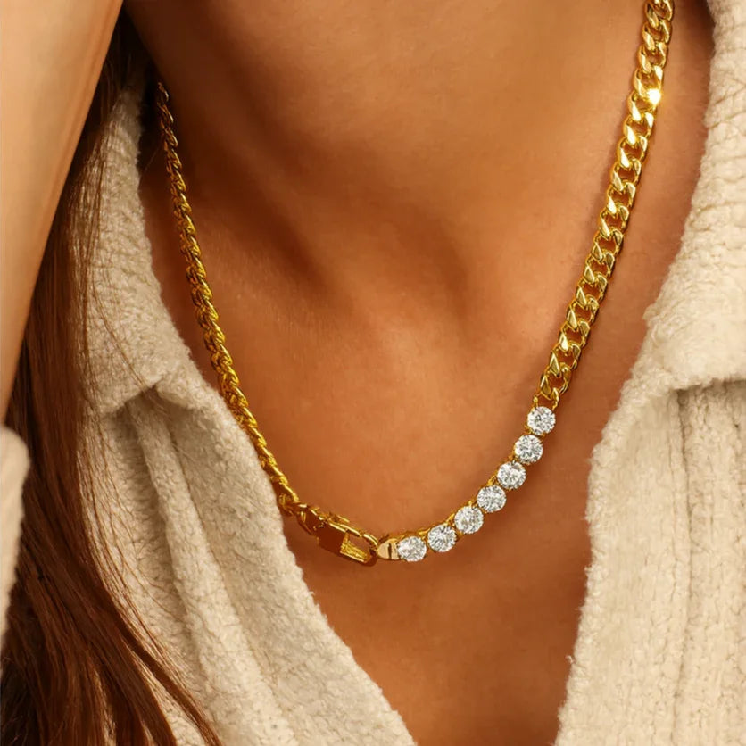 [Royal&Vicky]Maelle Diamond Necklace