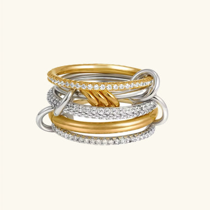 [Royal&Vicky]Collina Stacked Diamond Ring