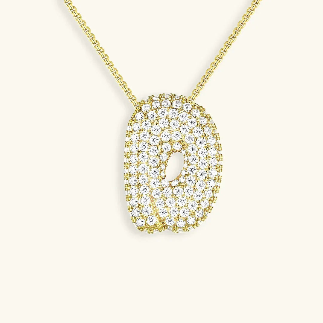 [Royal&Vicky] Bubble-Initialen-Diamantkette