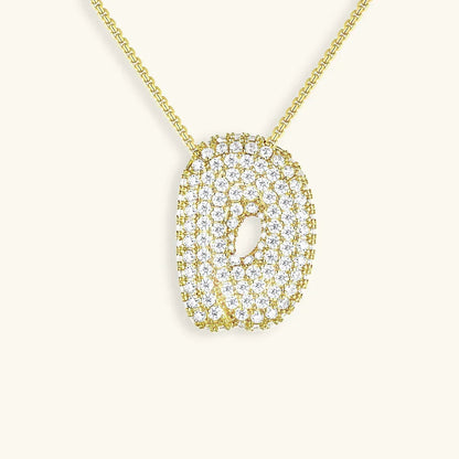 [Royal&Vicky] Bubble-Initialen-Diamantkette