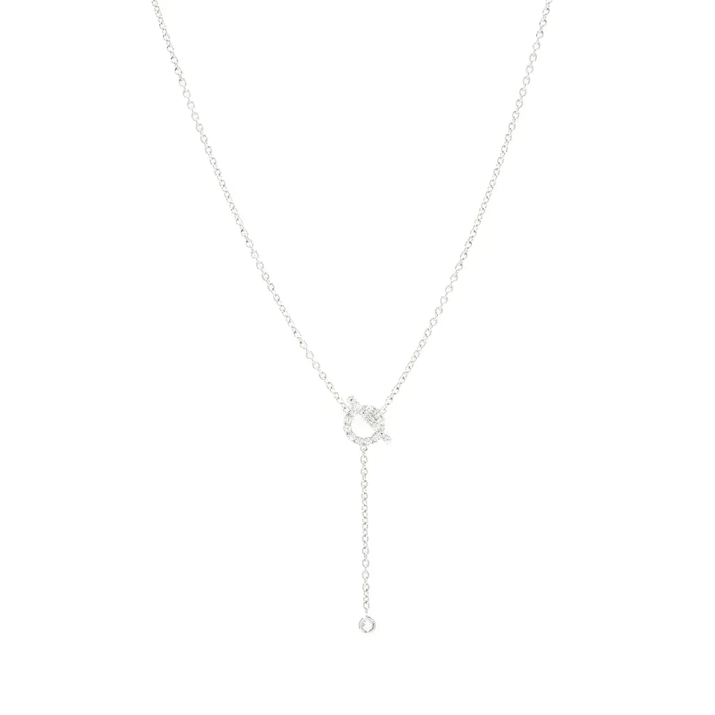 [ROYAL]FINESSE SILVER DIAMOND NECKLACE