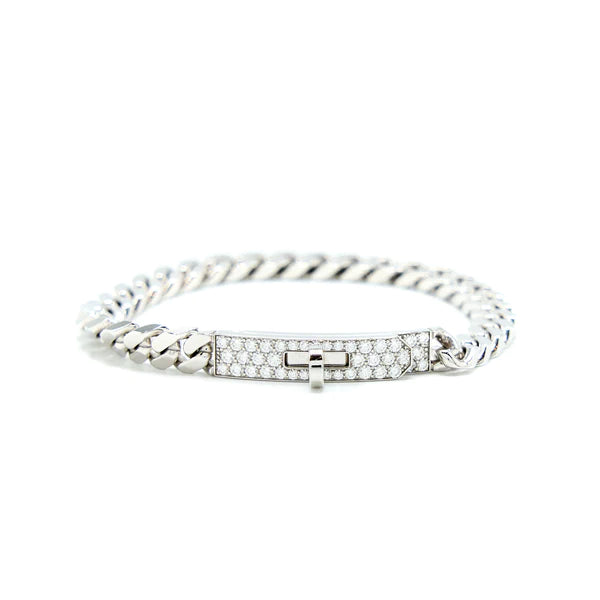 [Royal Jewellery]KELLY CHAIN SILVER DIAMOND BRACELET