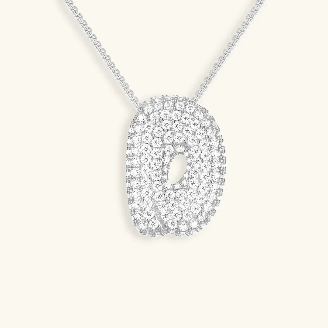 [Royal&Vicky] Bubble-Initialen-Diamantkette