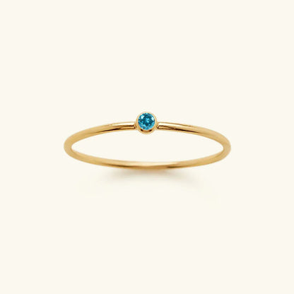 [Royal&Vicky]Amelia Birthstone Stacker Ring
