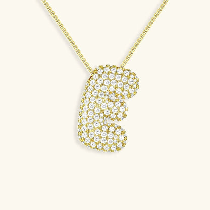 [Royal&Vicky] Bubble-Initialen-Diamantkette