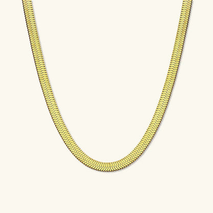 [Royal&Vicky] Gold-Fischgrät-Halskette Elysian