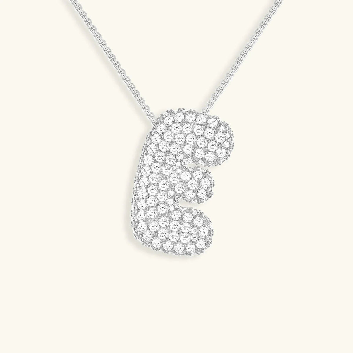 [Royal&Vicky] Bubble-Initialen-Diamantkette