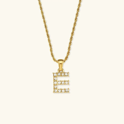 [Royal&Vicky]Maeve Buchstaben Initial Diamant Halskette