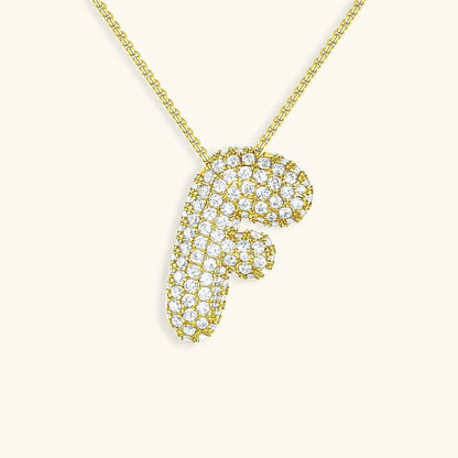 [Royal&Vicky] Bubble-Initialen-Diamantkette