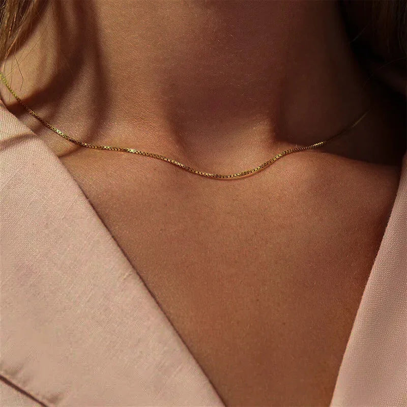 [Royal&Vicky]Danica Box Chain Goldkette