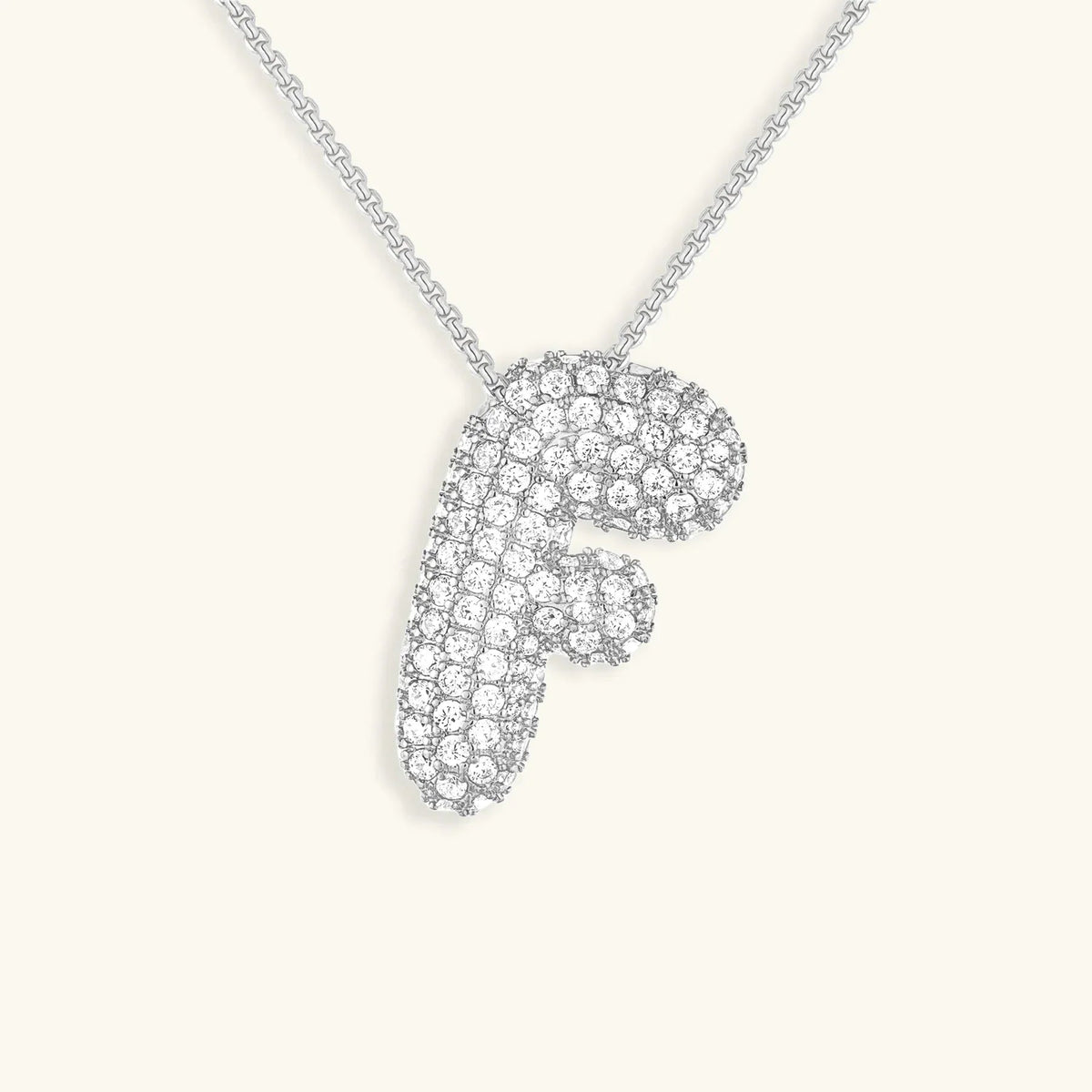 [Royal&Vicky] Bubble-Initialen-Diamantkette