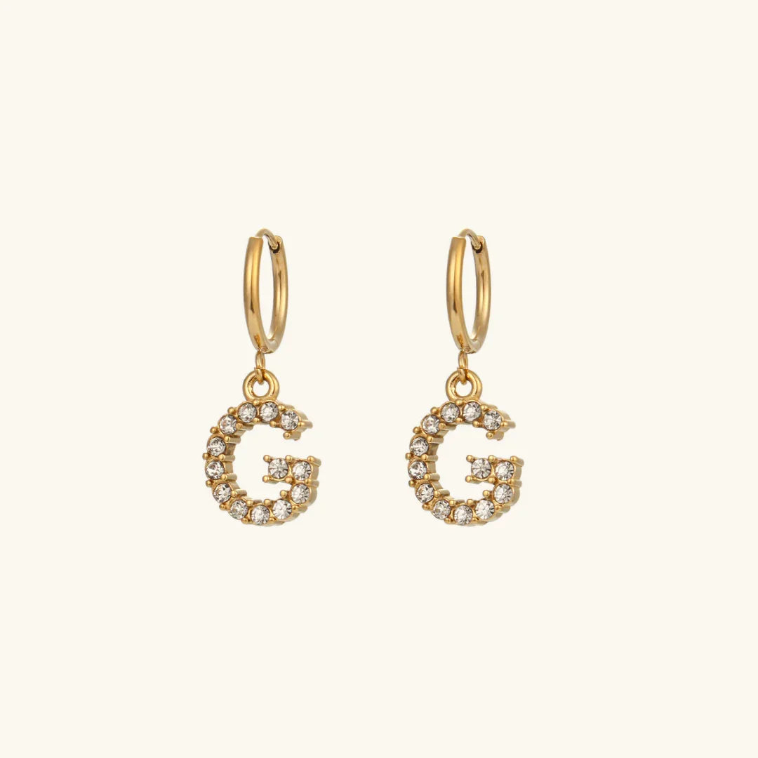 [Royal&Vicky] Wilhemina Initial Ohrringe
