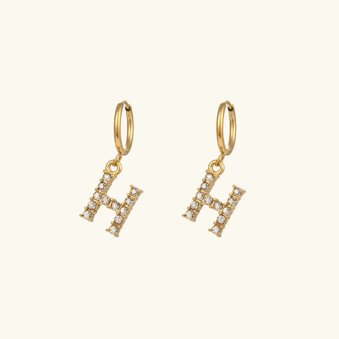[Royal&Vicky] Wilhemina Initial Ohrringe