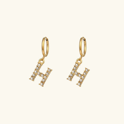 [Royal&Vicky] Wilhemina Initial Ohrringe