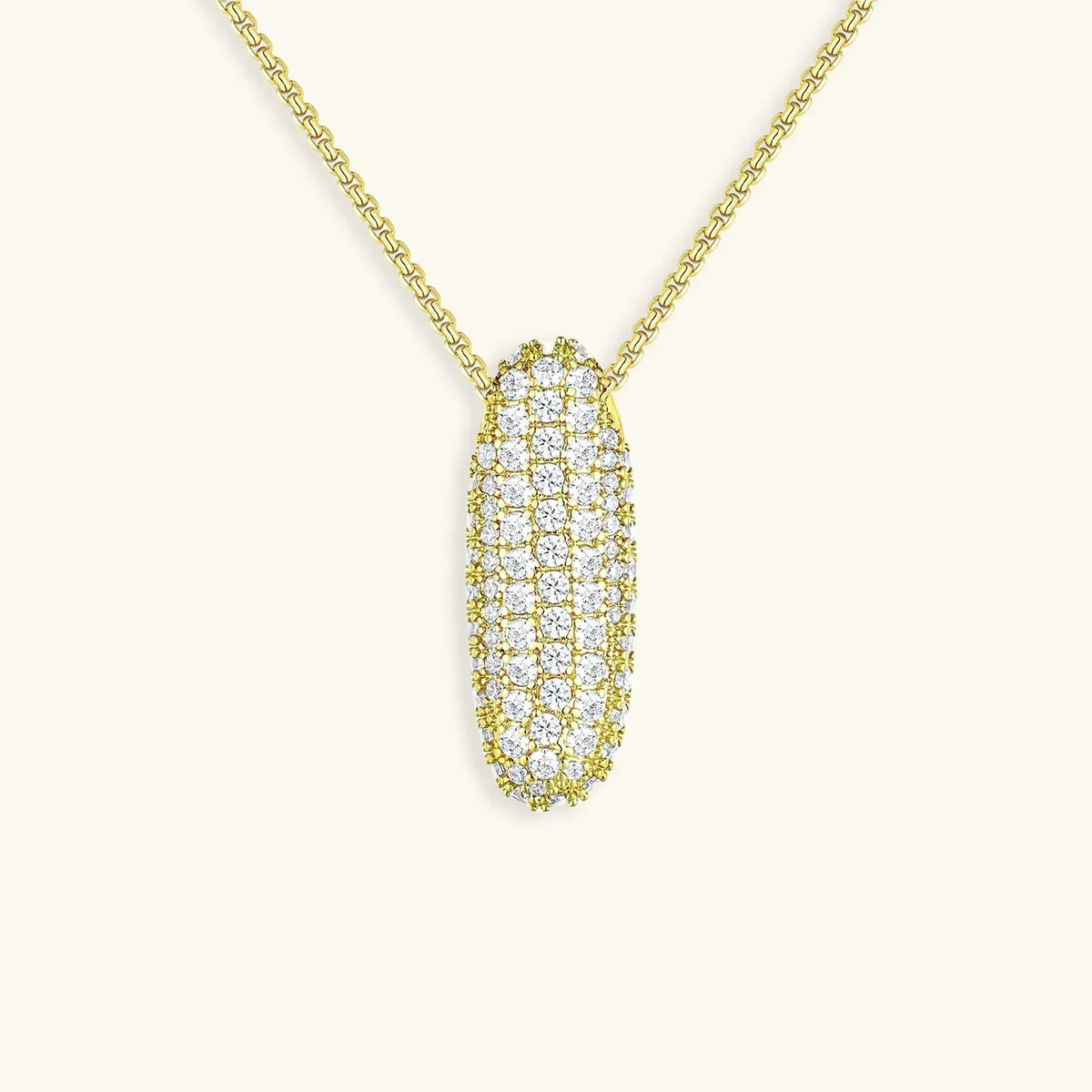 [Royal&Vicky] Bubble-Initialen-Diamantkette