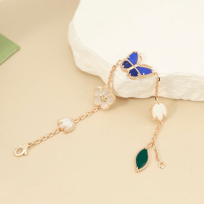 [Royal Jewellery]LUCKY SPRING BUTTERFLY 5 MOTIF BRACELET