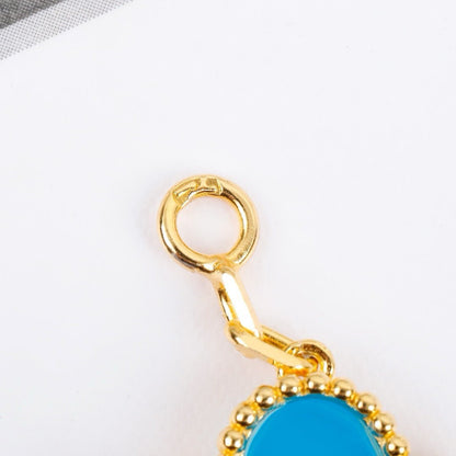 [Royal Jewellery]CLOVER 5 MOTIFS TURQUOISE BRACELET