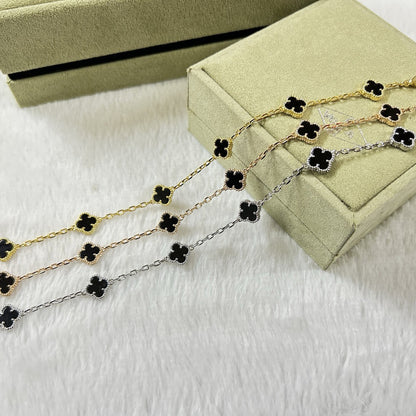 [Royal Jewellery]CLOVER 6 MOTIF  ONYXS BRACELET