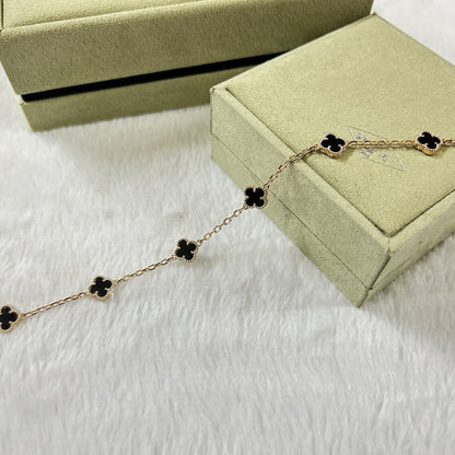 [Royal Jewellery]CLOVER 6 MOTIF  ONYXS BRACELET