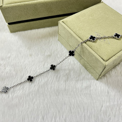 [Royal Jewellery]CLOVER 6 MOTIF  ONYXS BRACELET