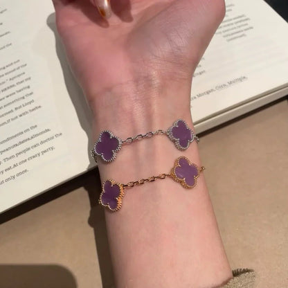 [Royal Jewellery] CLOVER 5 MOTIF VIOLET BRACELET COLLECTION