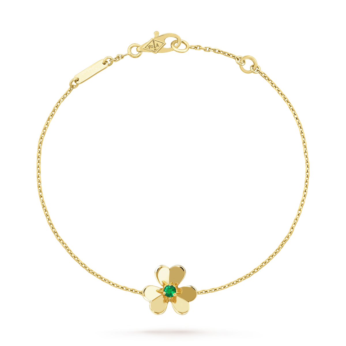 [ROYAL]FRIVOLE GOLD FLOWER PINK MALACHITE BRACELET