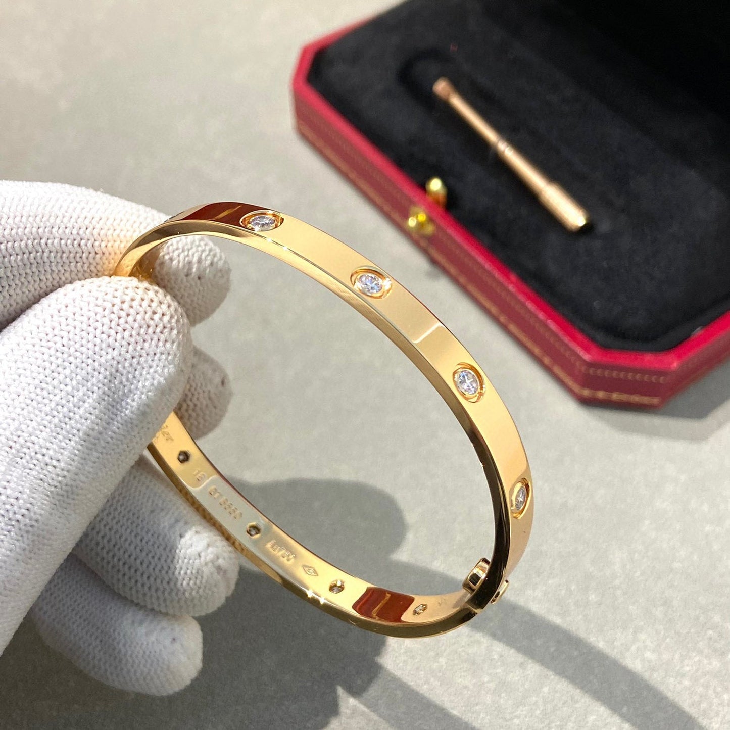 [ ROYAL]LOVE BRACELET 6.1MM 10 DIAMONDS