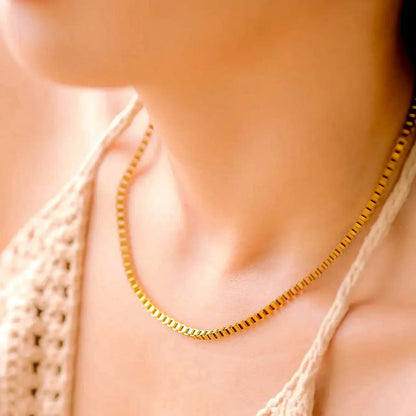 [Royal&Vicky]Danica Box Chain Goldkette
