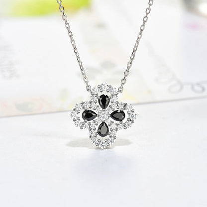 [ROYAL]LOOP NECKLACE FULL MOTIF DIAMOND 16MM MULTIPLE COLORS