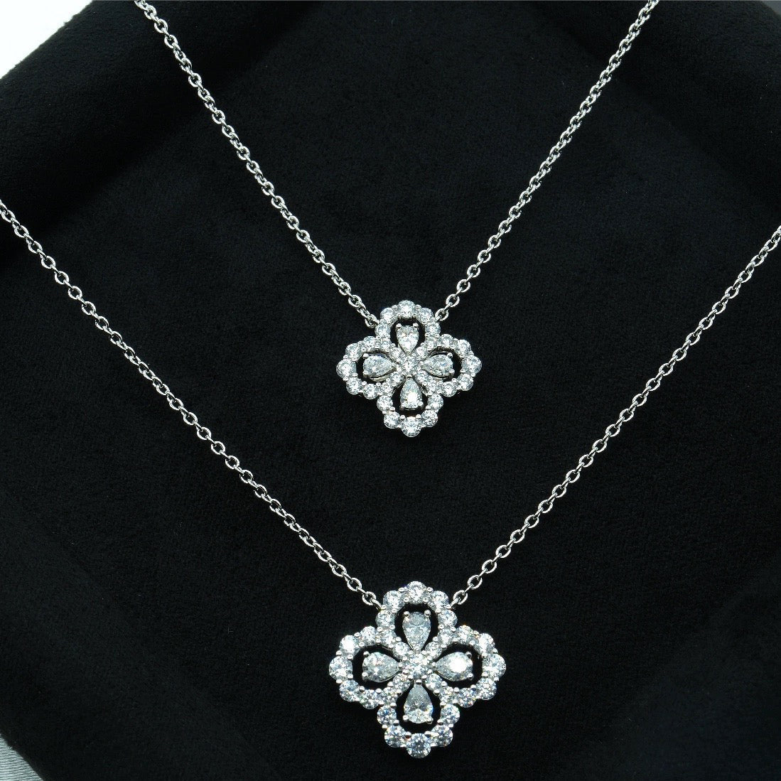 [ROYAL]LOOP NECKLACE FULL MOTIF DIAMOND COMBINATION