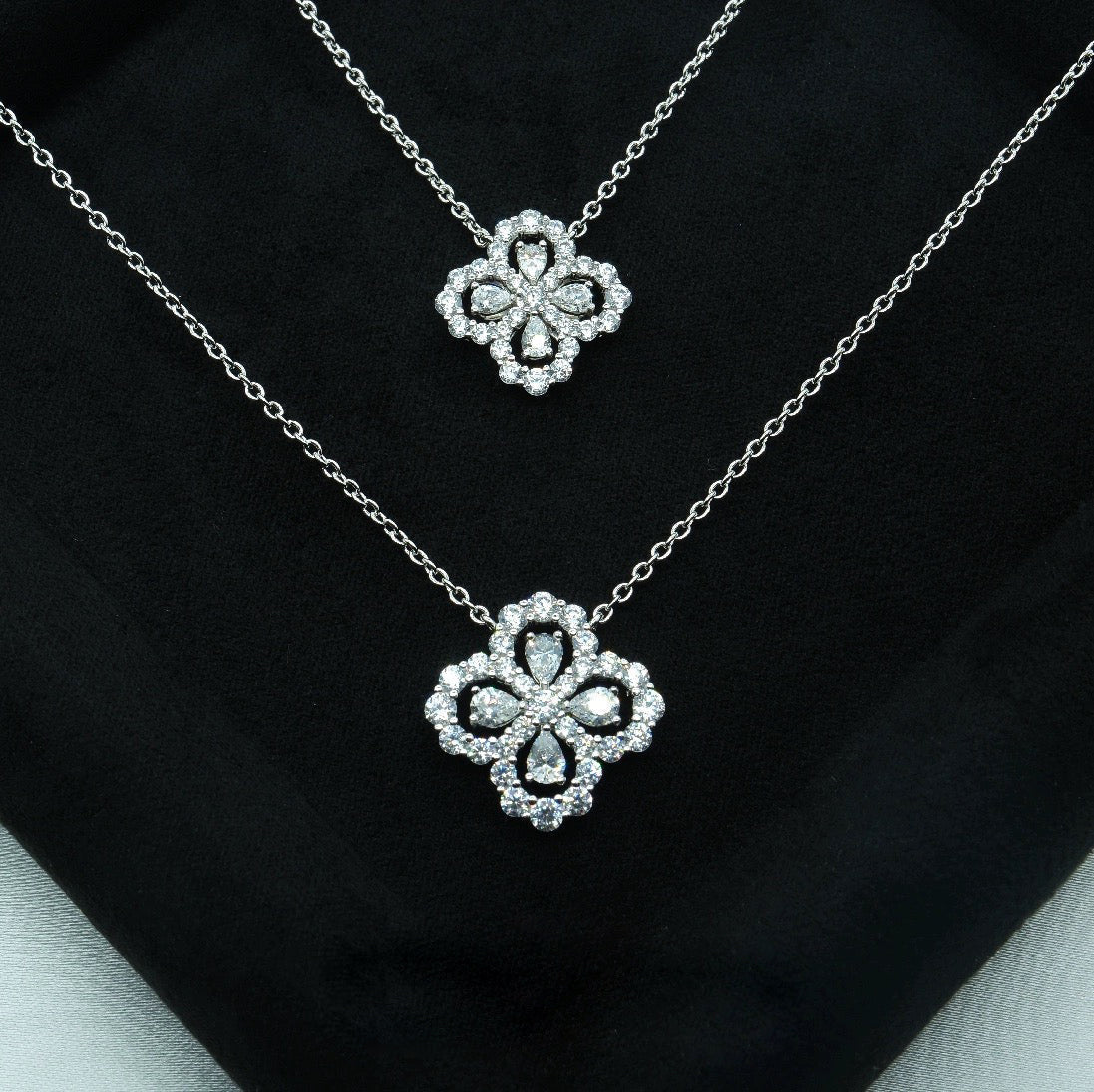 [ROYAL]LOOP NECKLACE FULL MOTIF DIAMOND COMBINATION