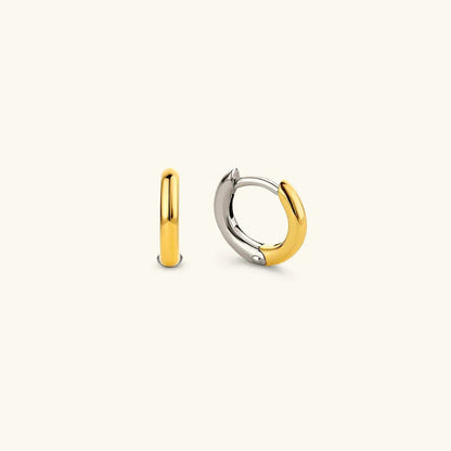 [Royal&Vicky]Ingrid Two Tone Hoop Earring