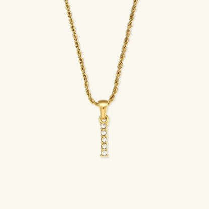 [Royal&Vicky]Maeve Buchstaben Initial Diamant Halskette