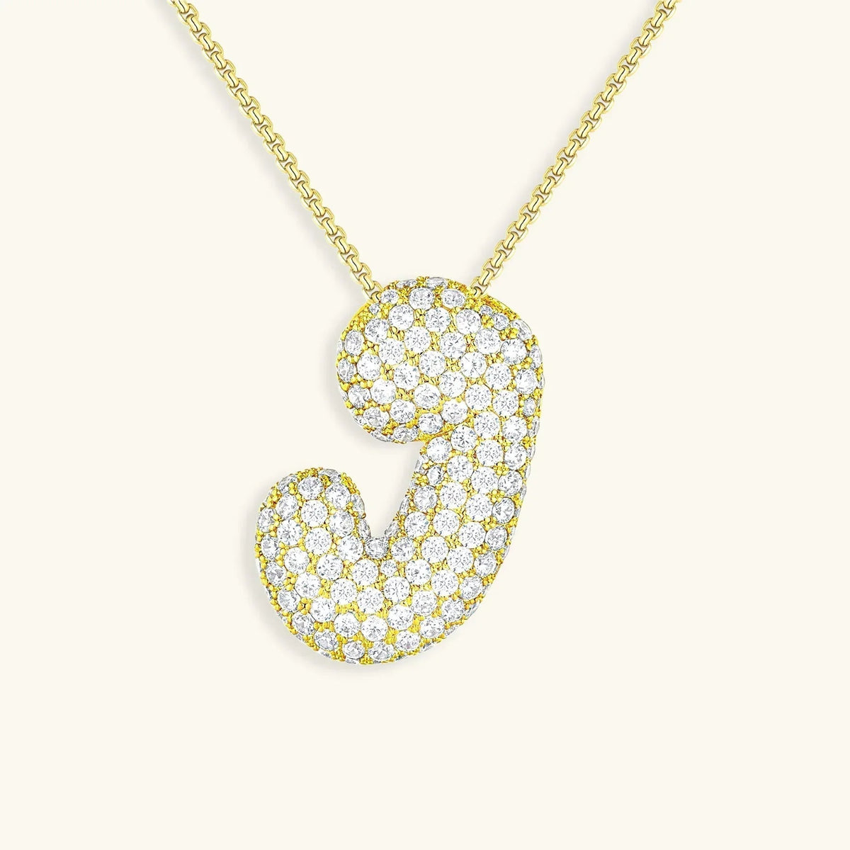 [Royal&Vicky] Bubble-Initialen-Diamantkette