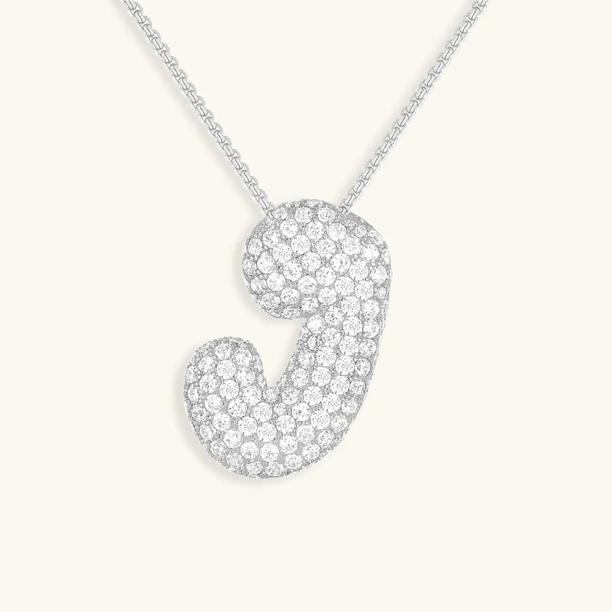 [Royal&Vicky] Bubble-Initialen-Diamantkette