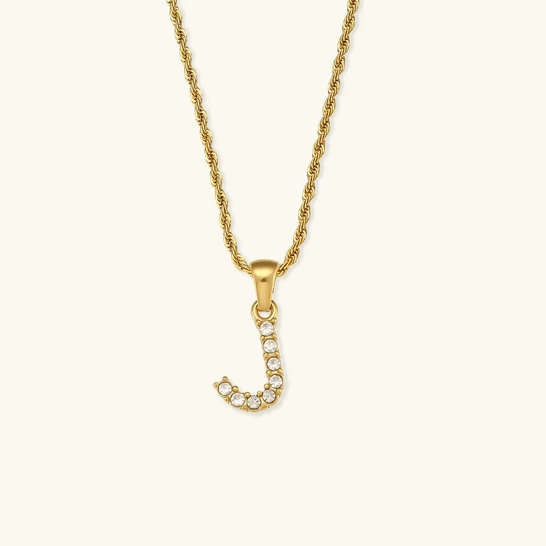 [Royal&Vicky]Maeve Buchstaben Initial Diamant Halskette