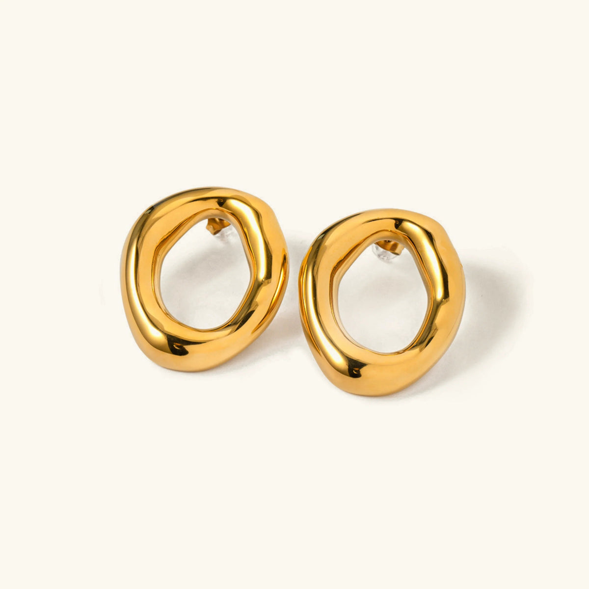 [Royal&Vicky]Raquel Offene ovale Ohrringe