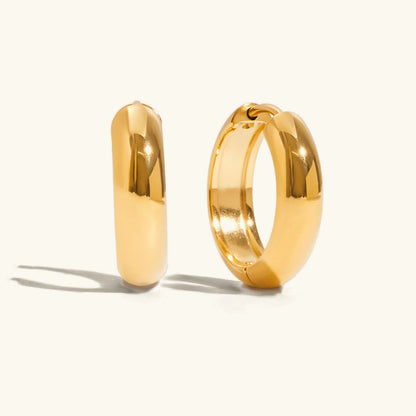 [Royal&Vicky]Clarabelle Staple Gold-Creolen-Set
