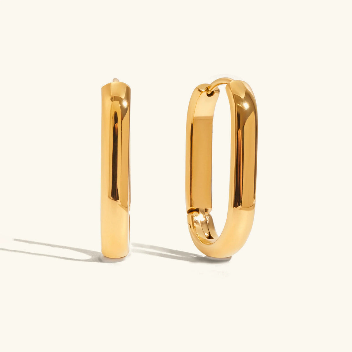 [Royal&Vicky]Clarabelle Staple Gold-Creolen-Set