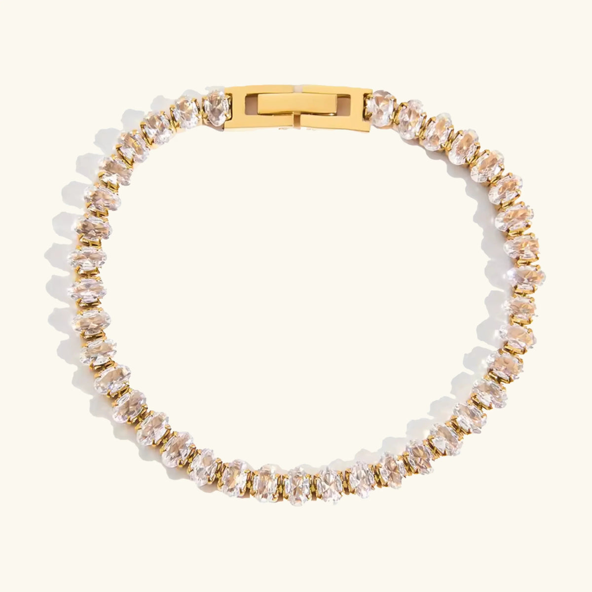 [Royal&Vicky]オーバルカットテニスブレスレット