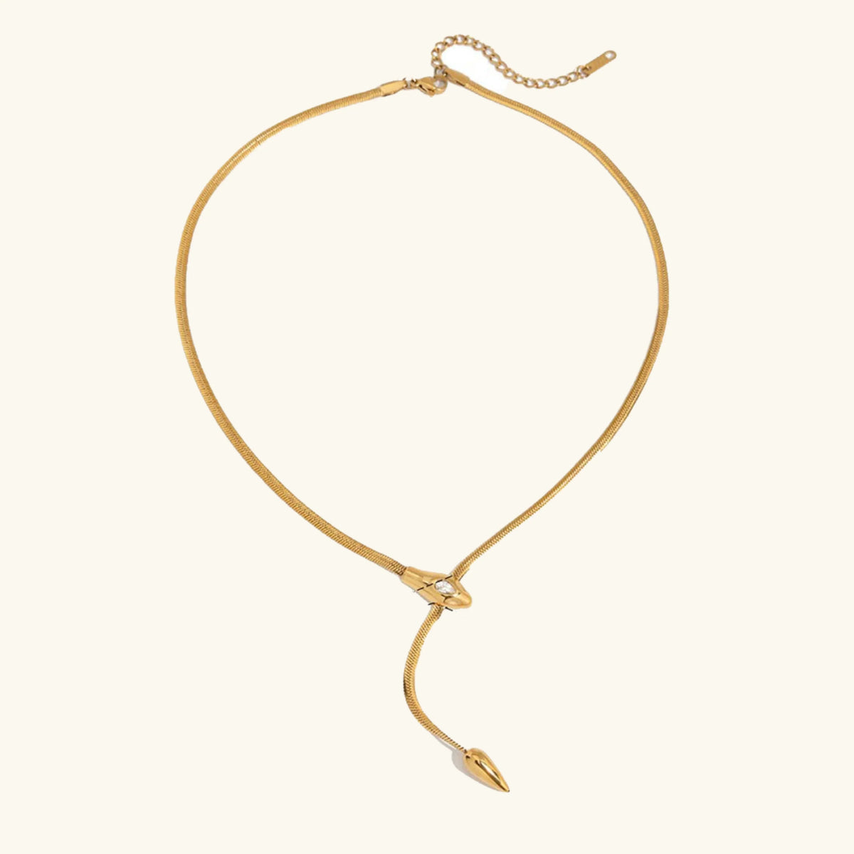 [Royal&Vicky]Zarelle Gold Serpentine Pendant