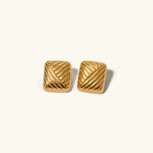 [Royal&Vicky]Inez Gold Earrings