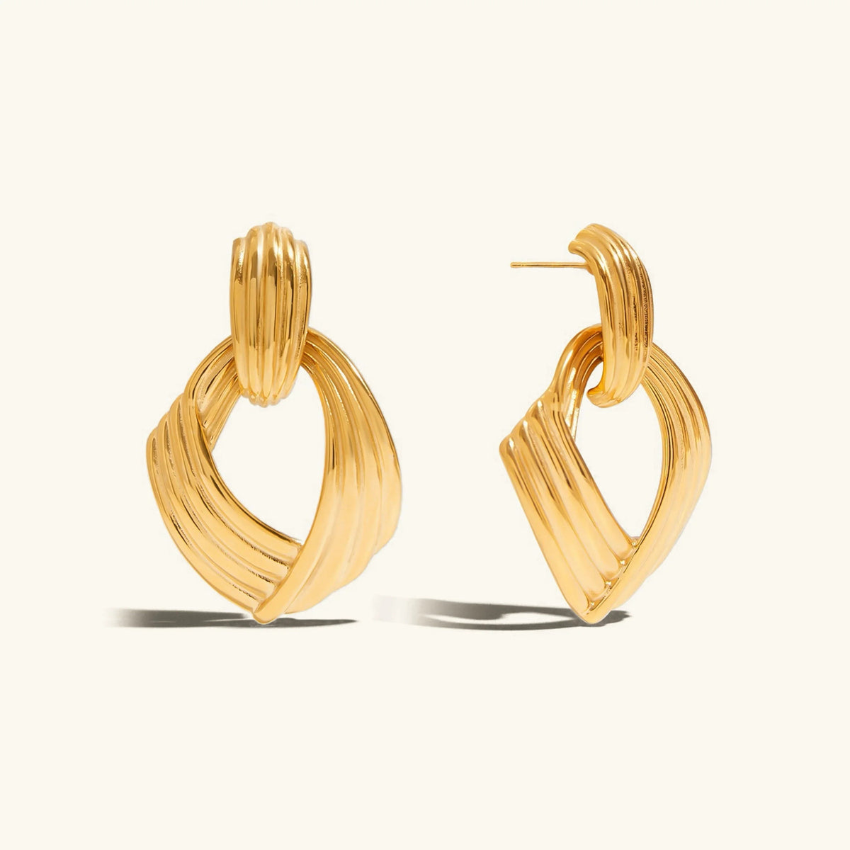 [Royal&Vicky]Selma Goldene Knot-Ohrringe
