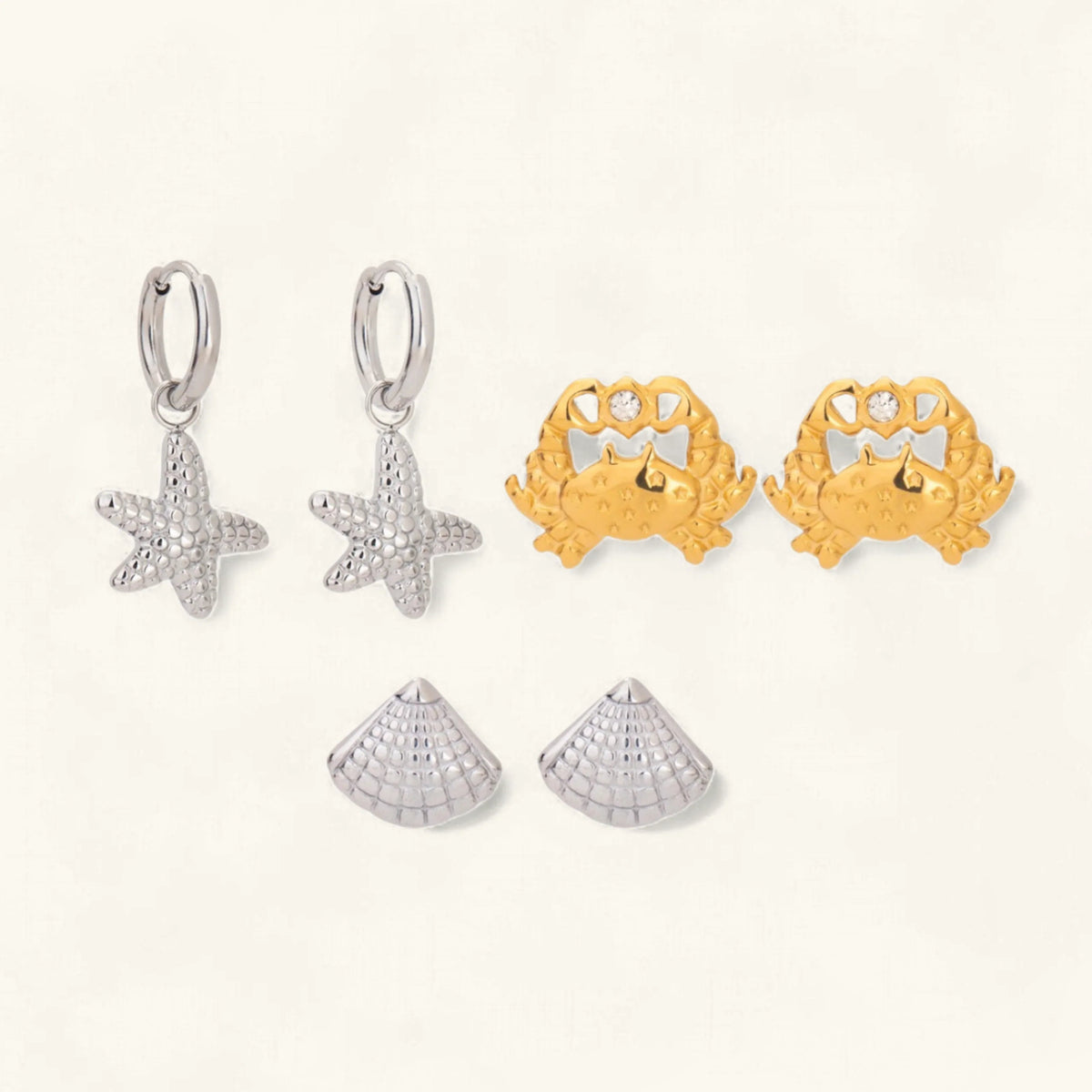 [Royal&Vicky]Cheyenne Seaside Essential Earrings Bundle