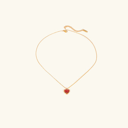 {"[Royal&Vicky]Cecily Gold Heart Necklace"}