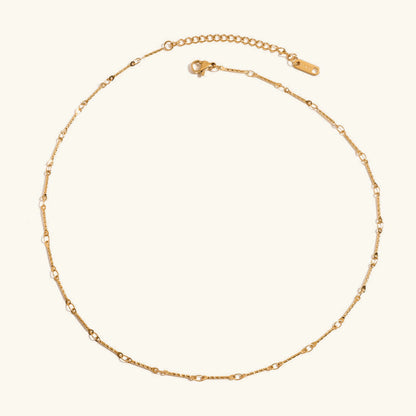 [Royal&Vicky]Amy Gliederketten-Halskette in Gold