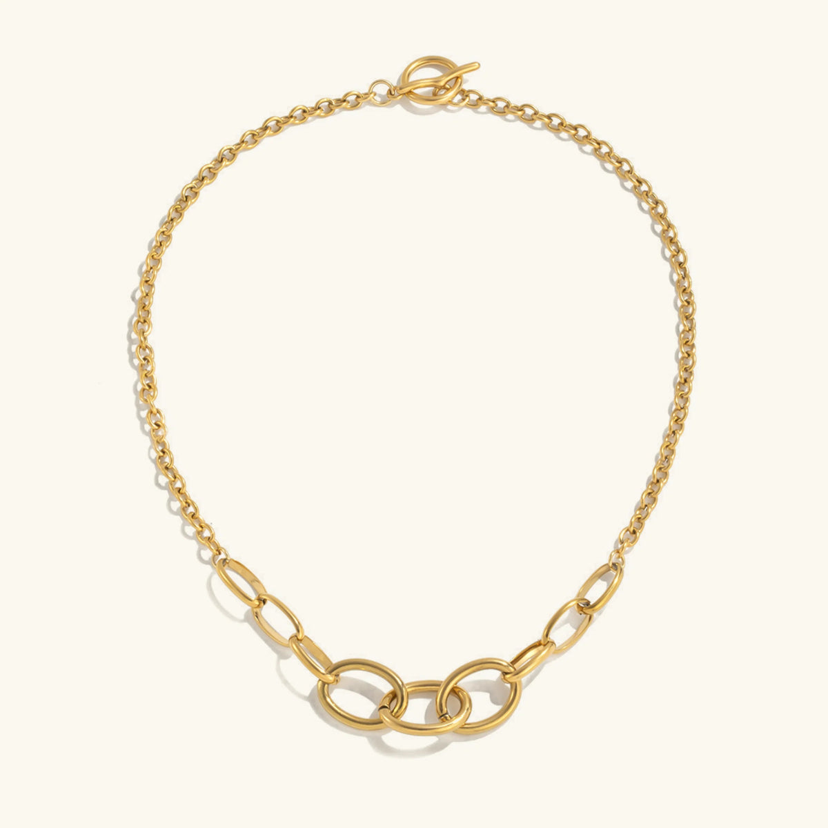 [Royal&Vicky]Renelle Gold Chain Necklace