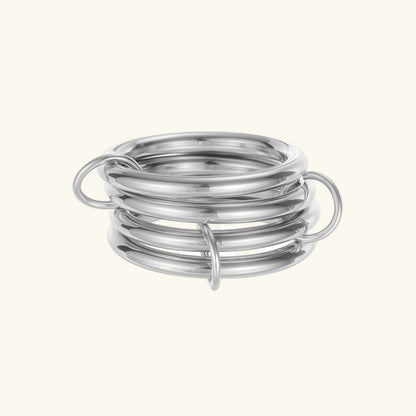 [Royal&Vicky]Alexandria Two-Tone Stacked Ring