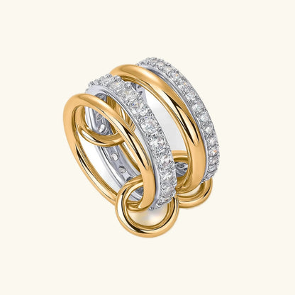 [Royal&Vicky] Juno gestapelter Diamantring